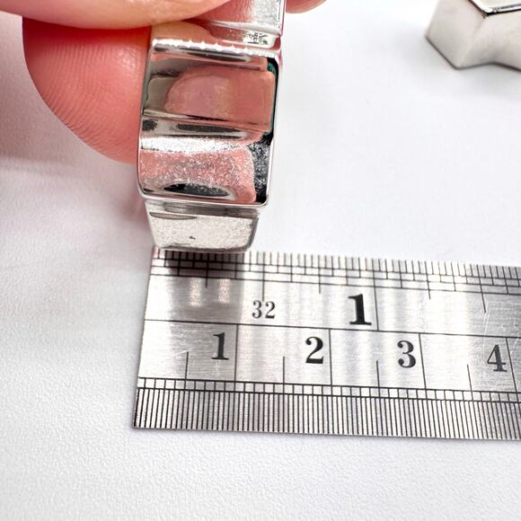 Kenneth Lane Spike Hoop Earrings Silver Tone Pierced Edgy Rocker Punk Baddie - Picture 10 of 12